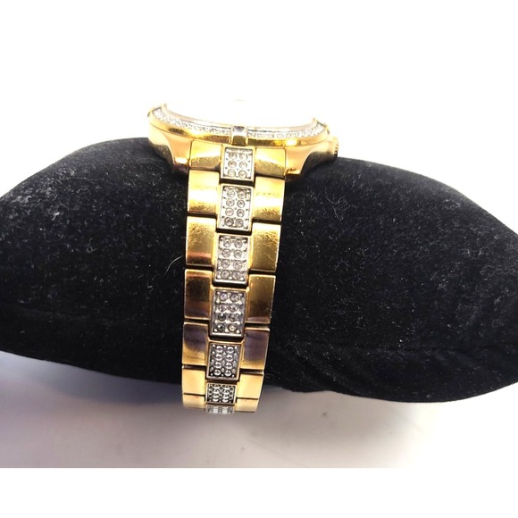 Bulova‎ Crystal Women Classic Gold Silver 35mm Stainless Steel Watch C4691673 main image 10